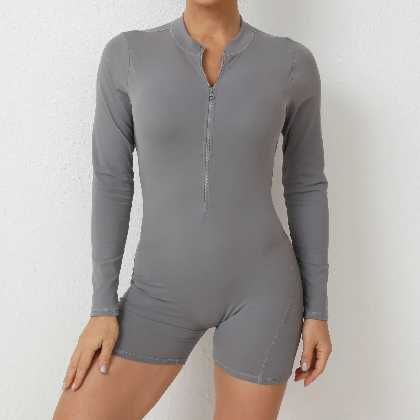 Zipper Sports Jumpsuits