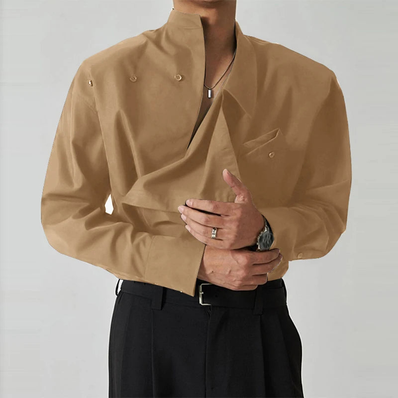 UrbanFlow Stand Collar Shirt