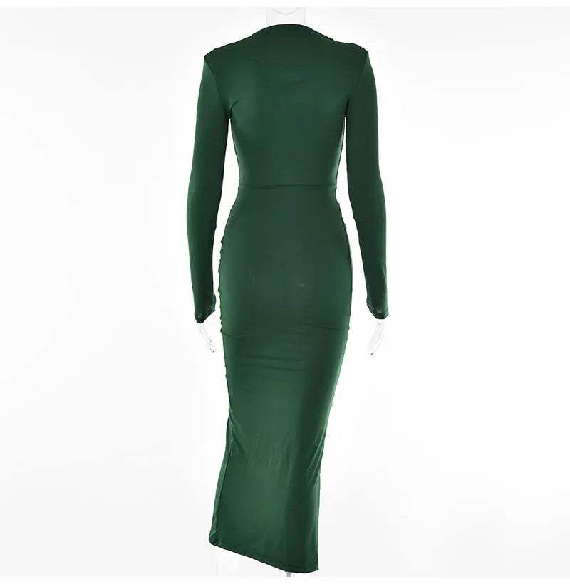 Elegant Pleated Bodycon Dress