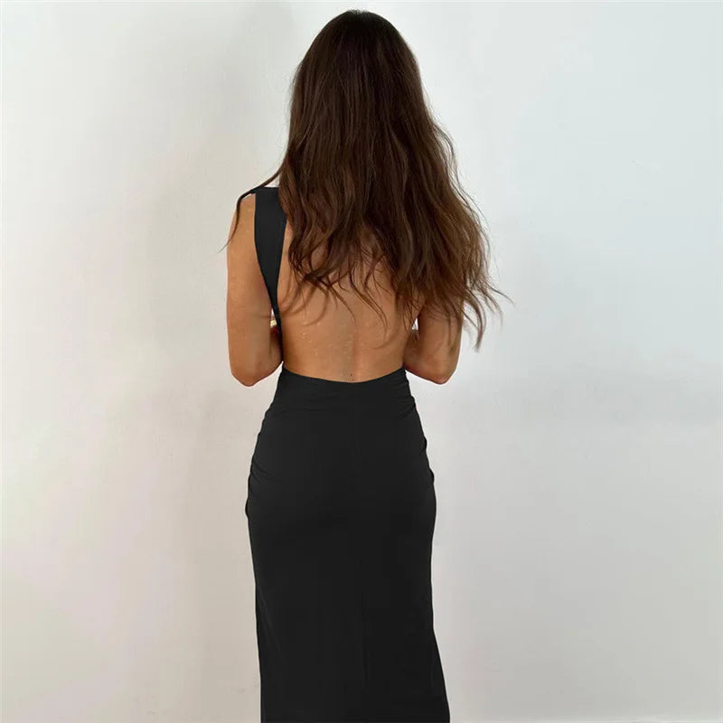 Ruched Long Dress