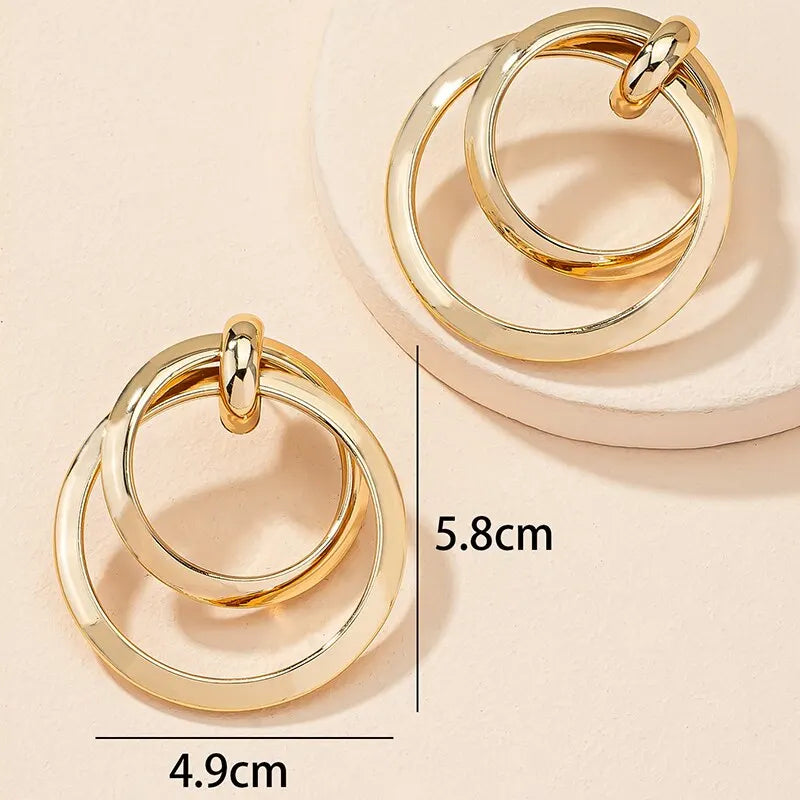 Twisted Big Hoop Earrings