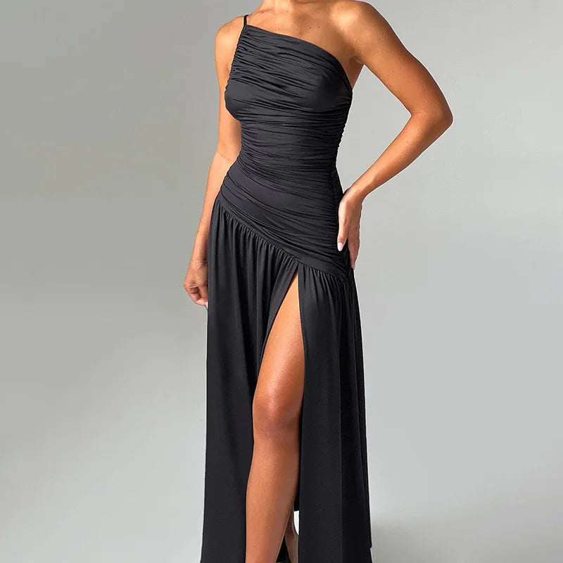 VividGlow Backless Dress