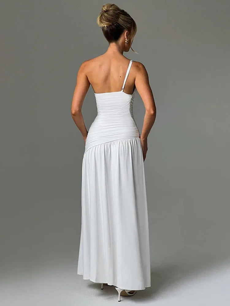 VividGlow Backless Dress