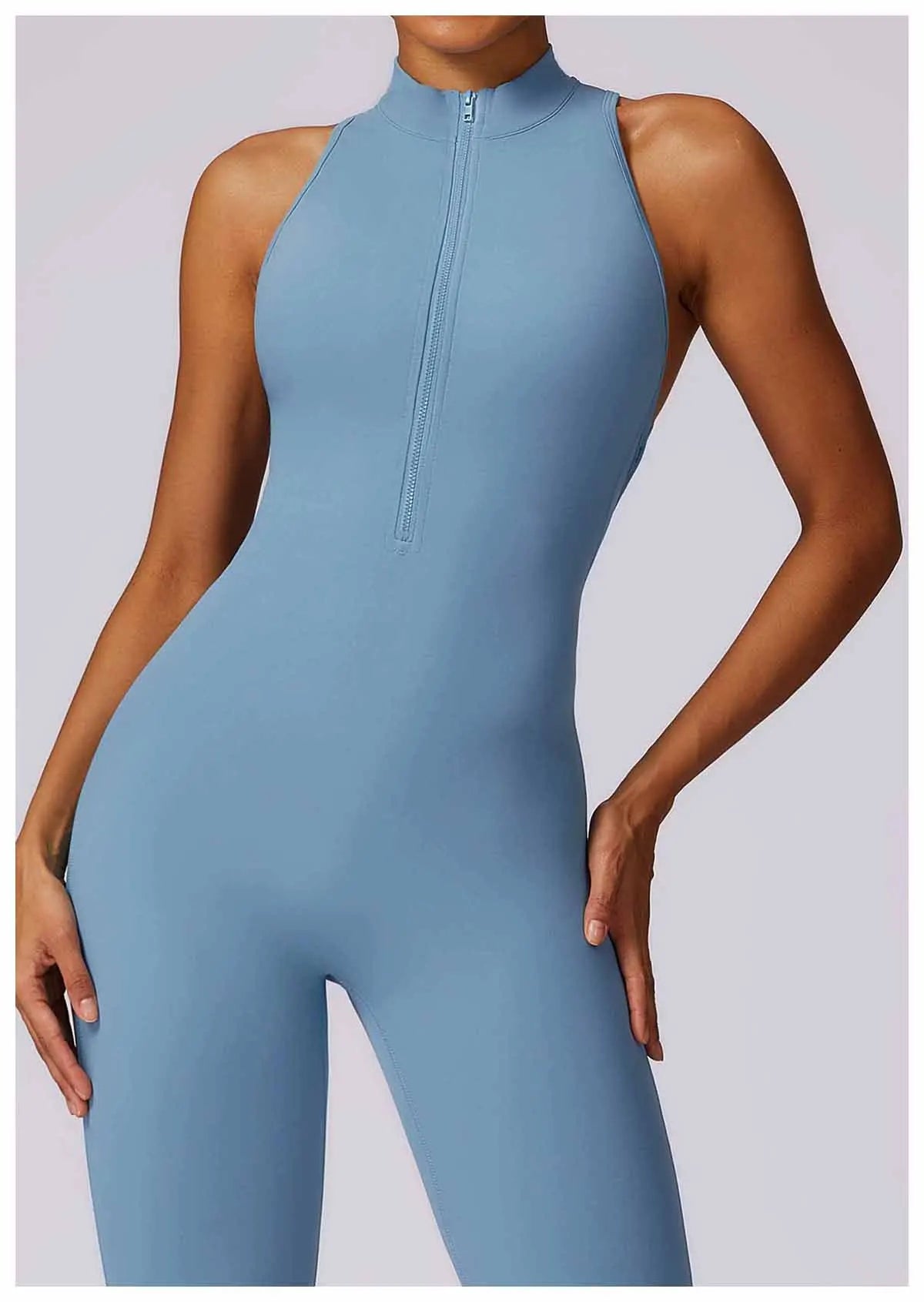 V Back One-piece Sports Suit