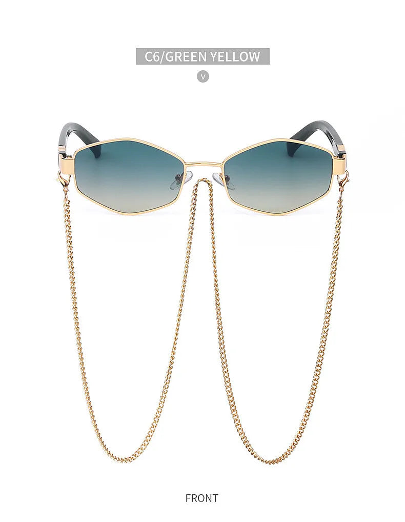 Trendy Retro Hexagon Shades