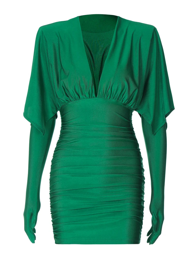 GlamEdge Ruched Dress