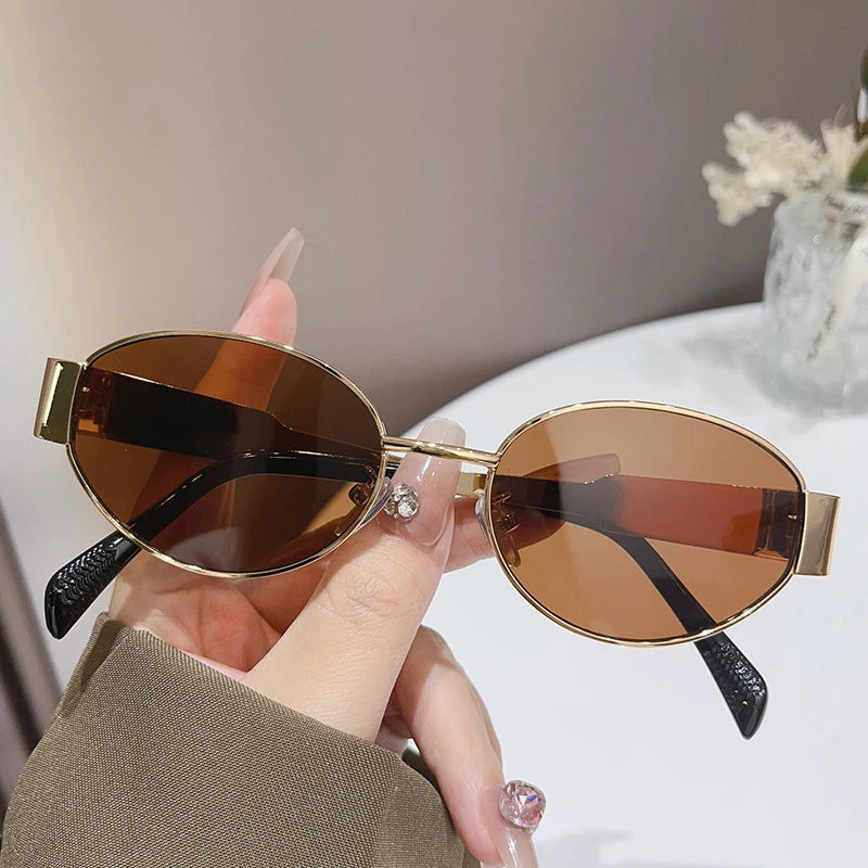 Trendy Vintage Oval Shades