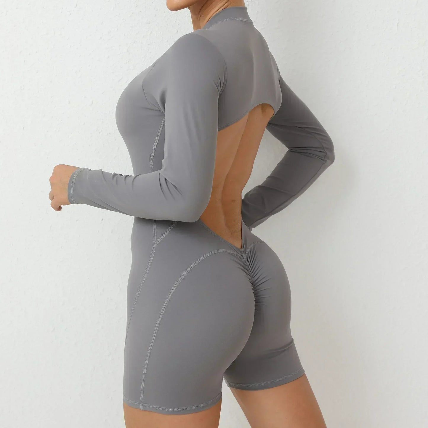 Zipper Sports Jumpsuits