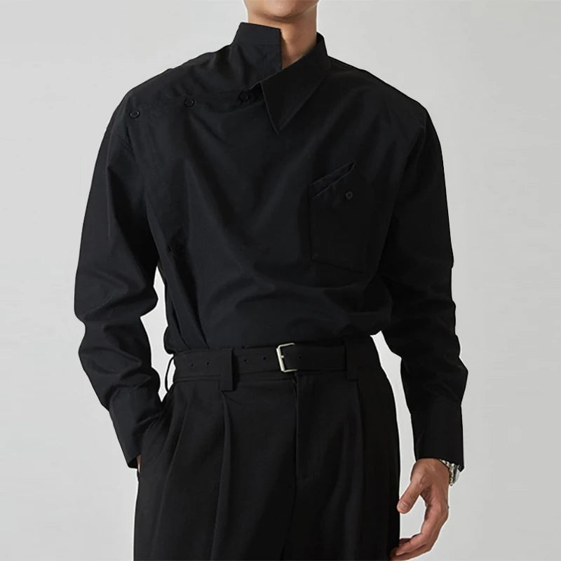 UrbanFlow Stand Collar Shirt