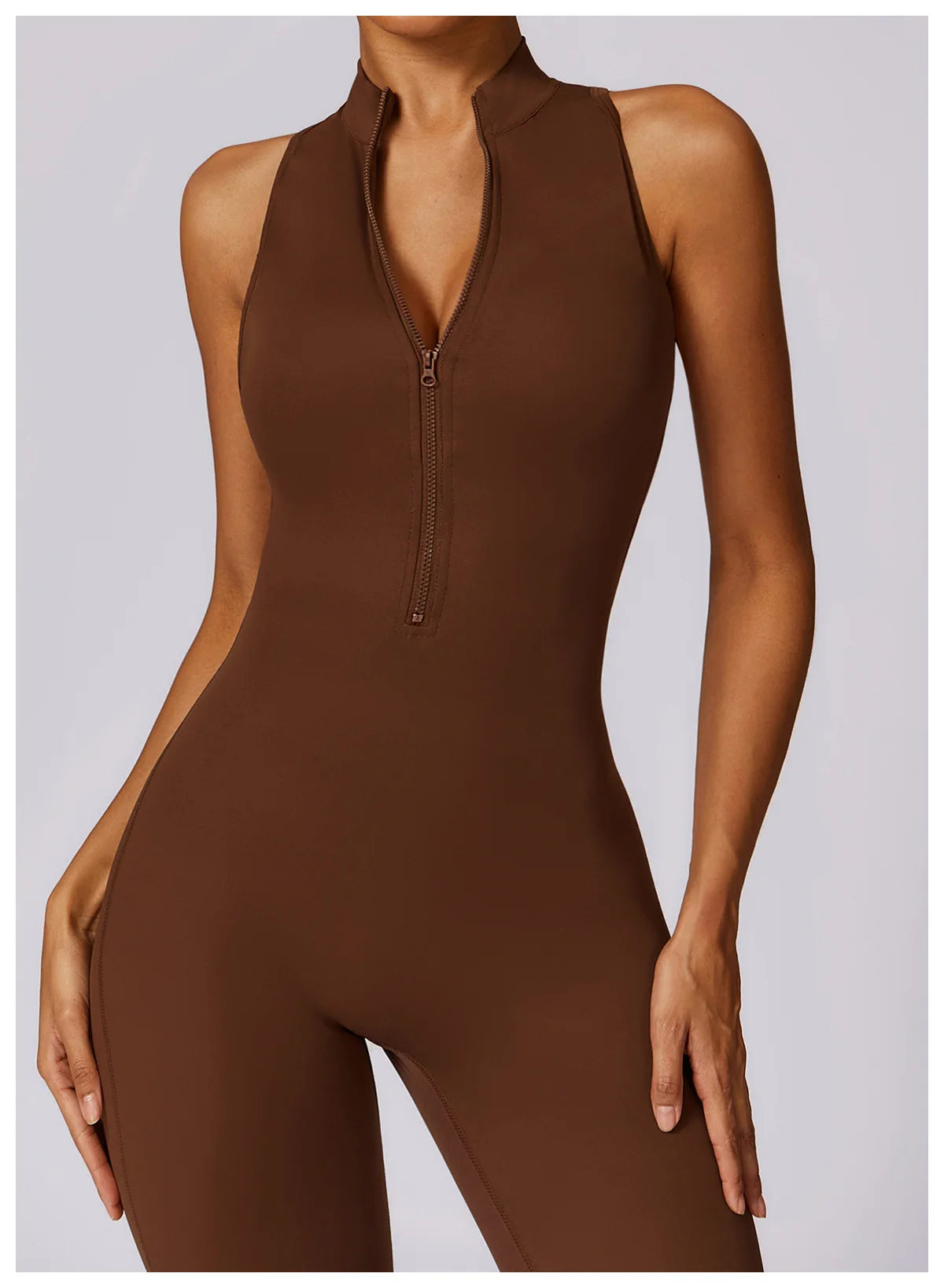 V Back One-piece Sports Suit