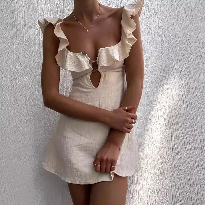 Ruffles Short Dress