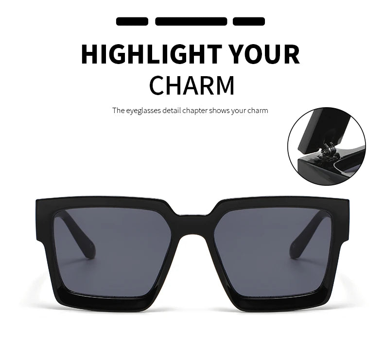 Brand Vintage Square Sunglasses