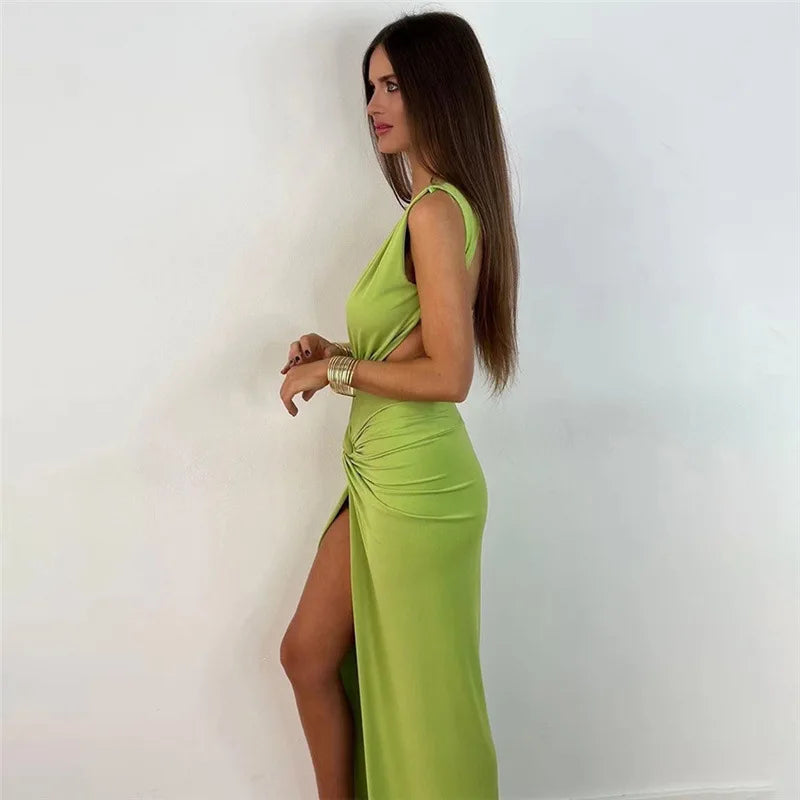 Ruched Long Dress