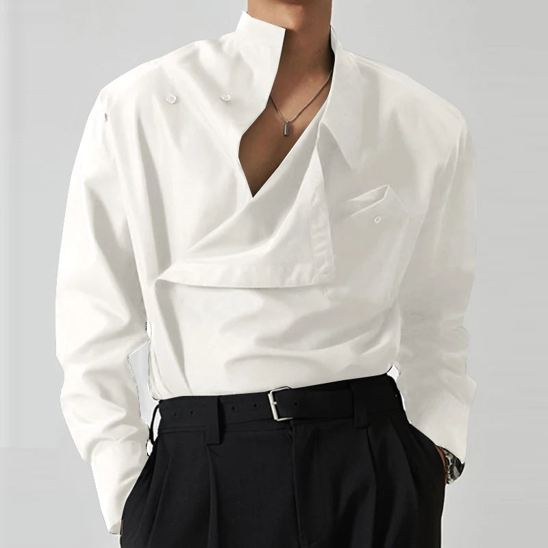 UrbanFlow Stand Collar Shirt