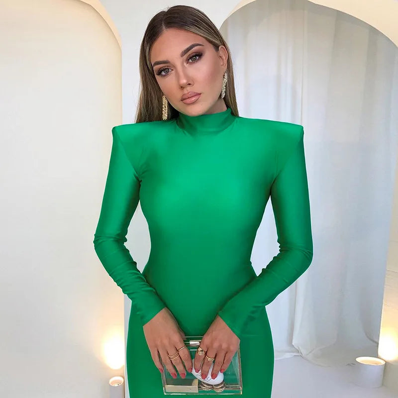 Hugcitar Solid Long Sleeve Dress