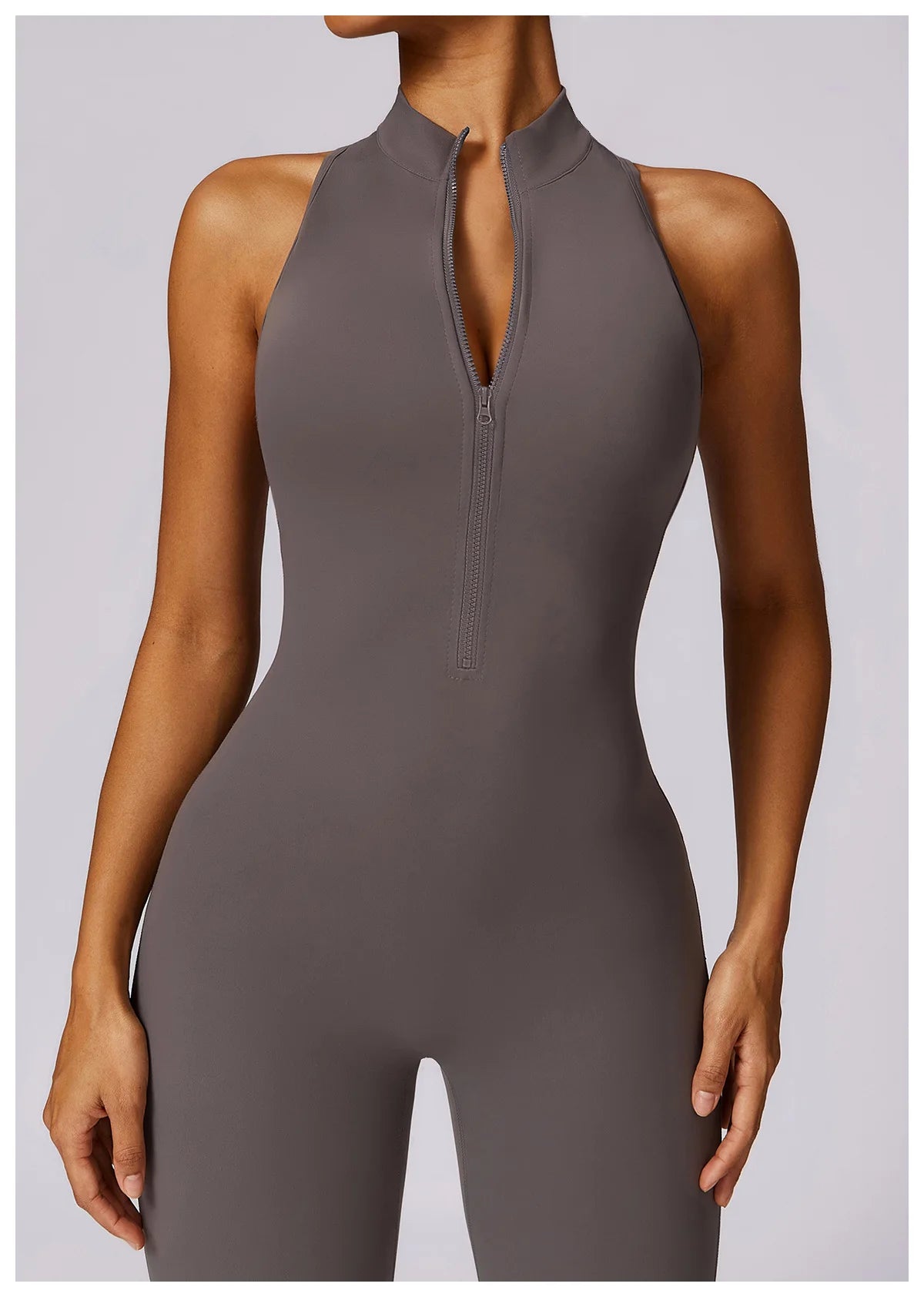 V Back One-piece Sports Suit