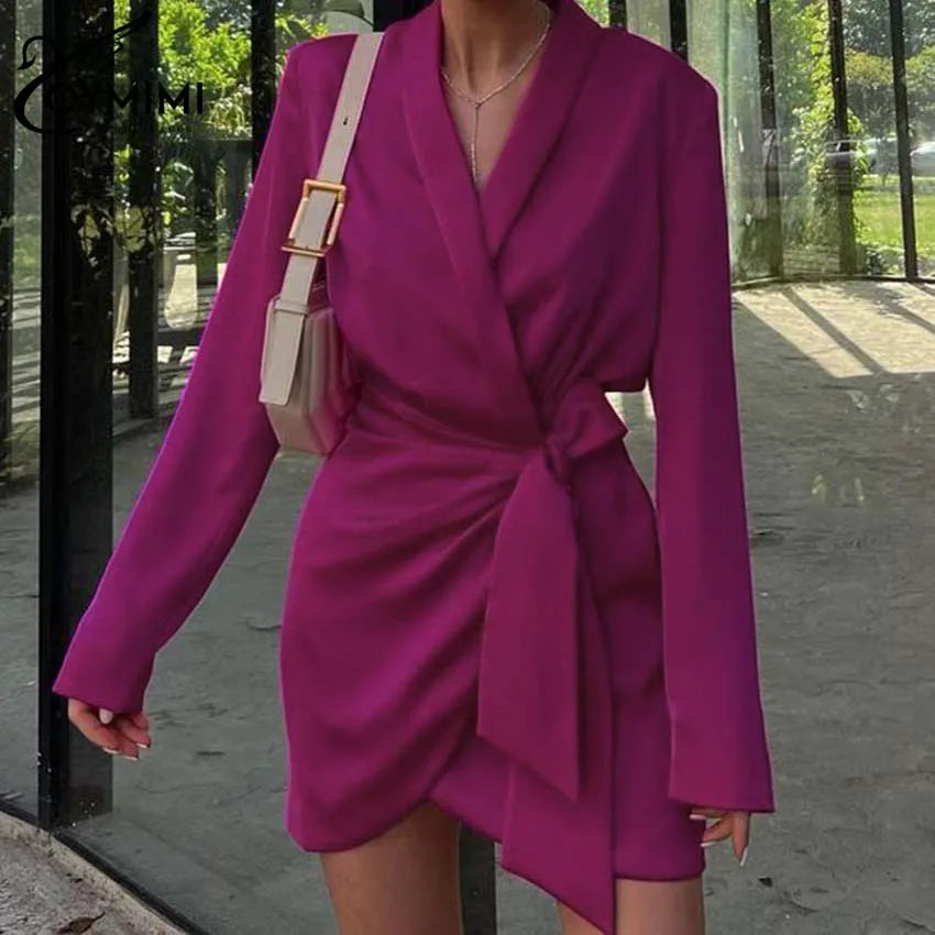 Elegant Satin Mini Dress