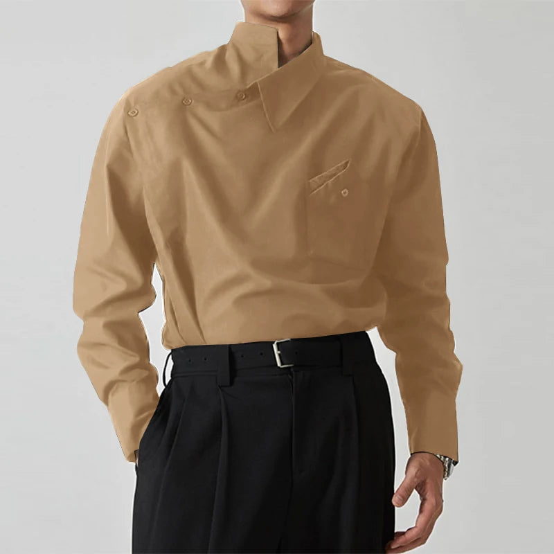 UrbanFlow Stand Collar Shirt