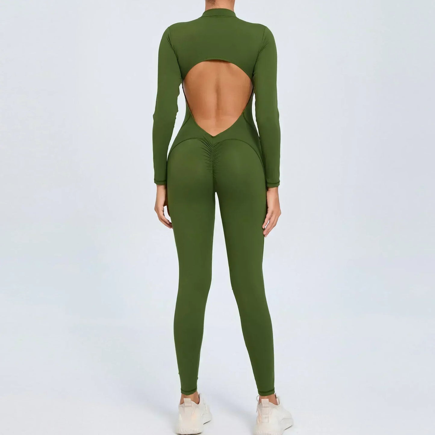 Zipper Sports Jumpsuits