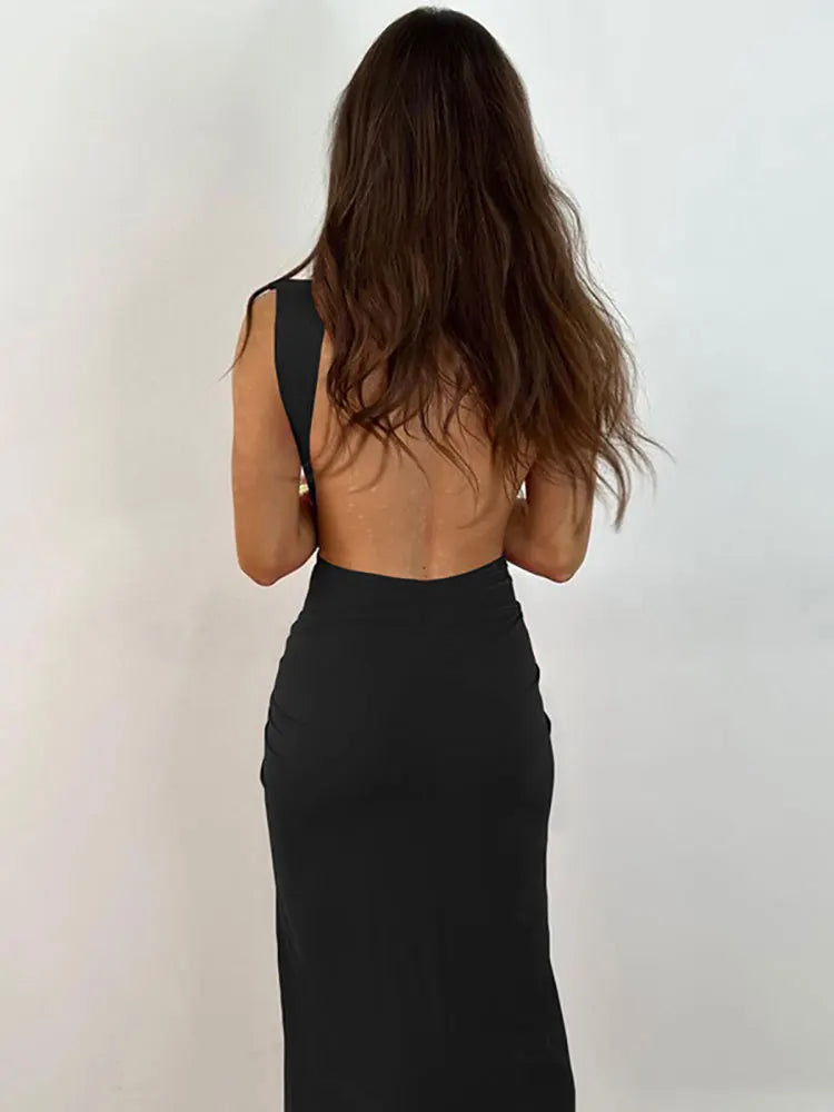 Ruched Long Dress