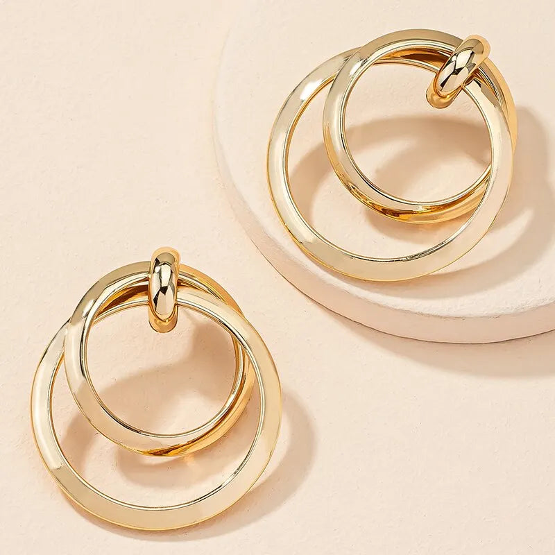 Twisted Big Hoop Earrings