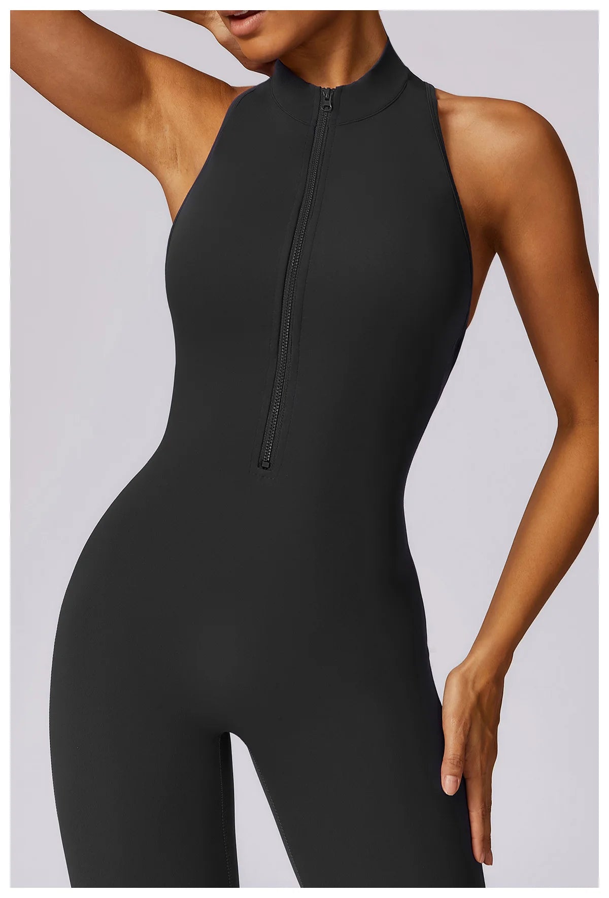 V Back One-piece Sports Suit