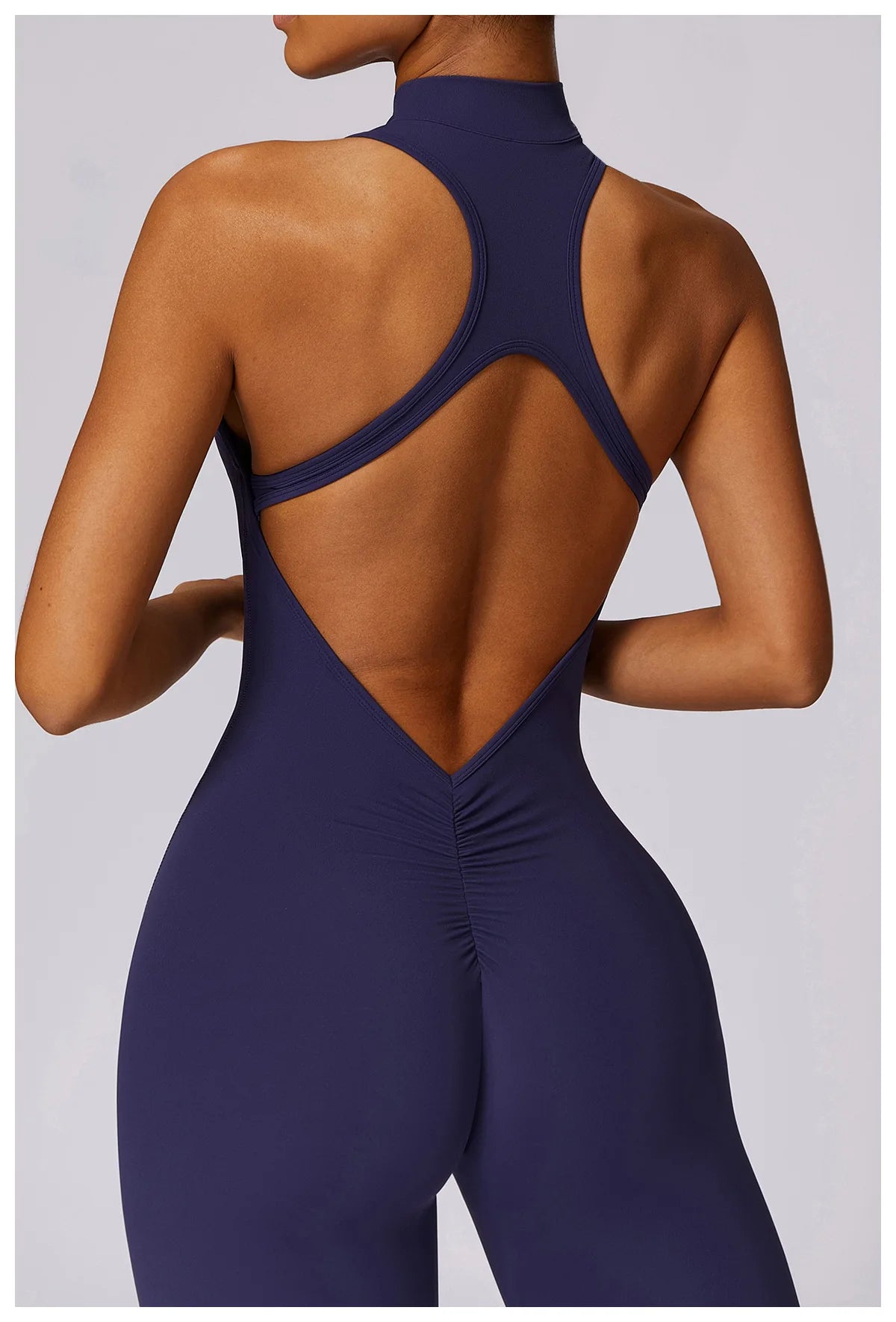 V Back One-piece Sports Suit