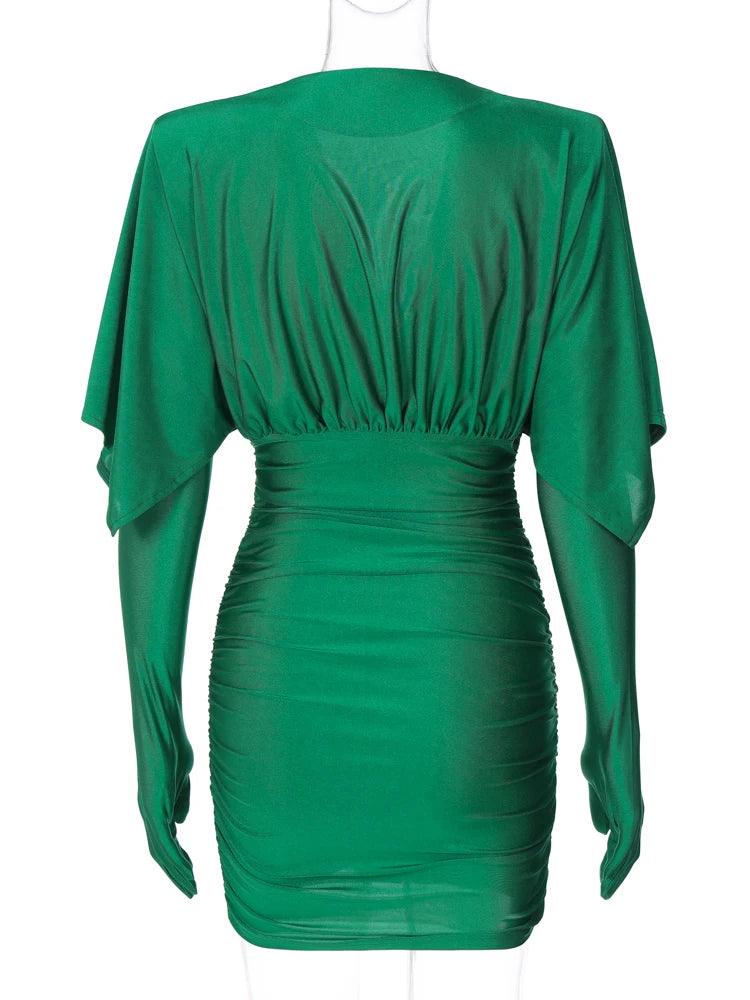 GlamEdge Ruched Dress