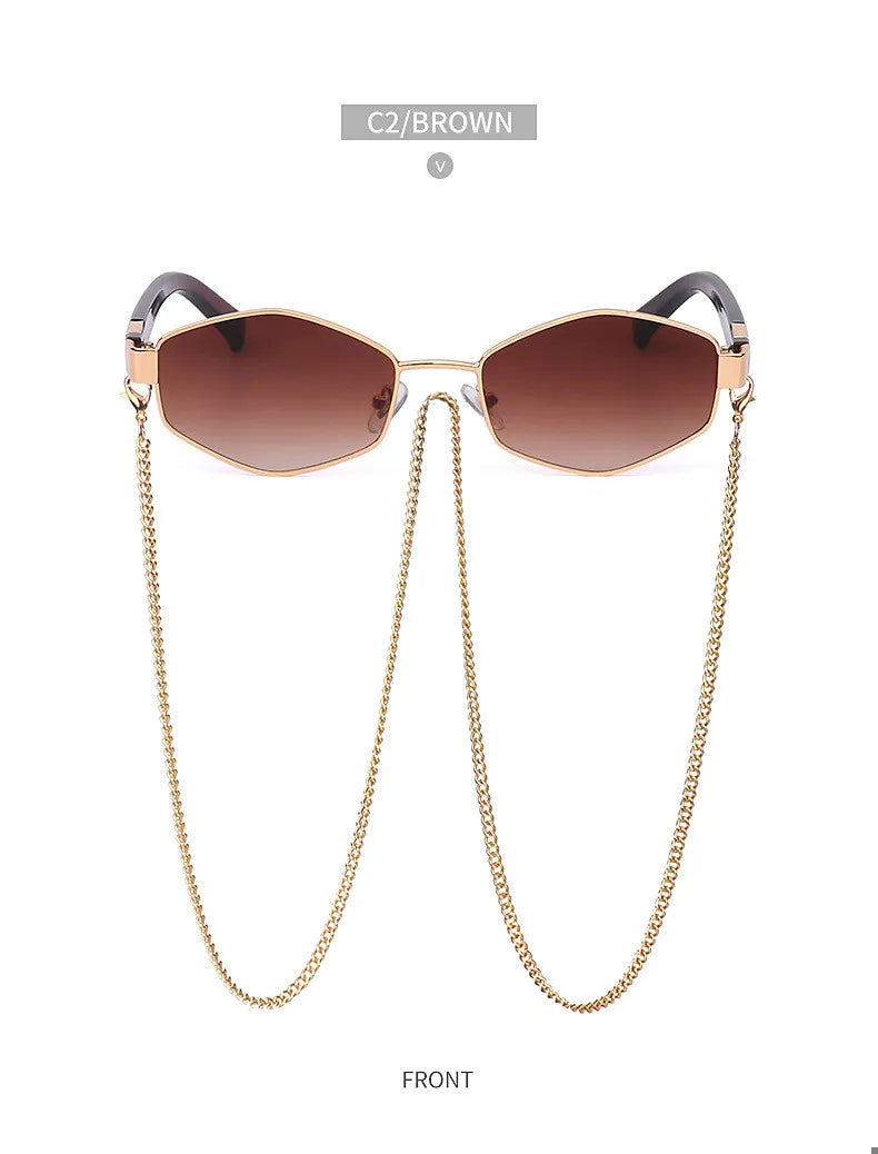 Trendy Retro Hexagon Shades