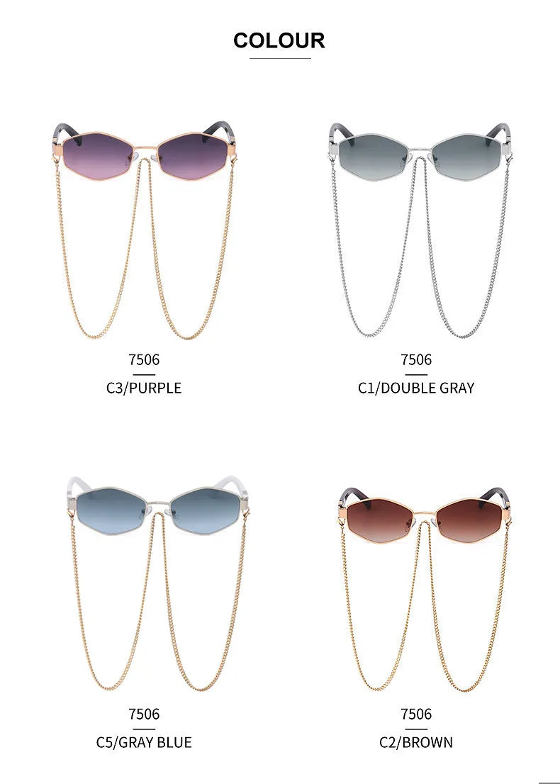 Trendy Retro Hexagon Shades