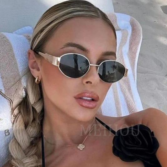 Trendy Vintage Oval Shades