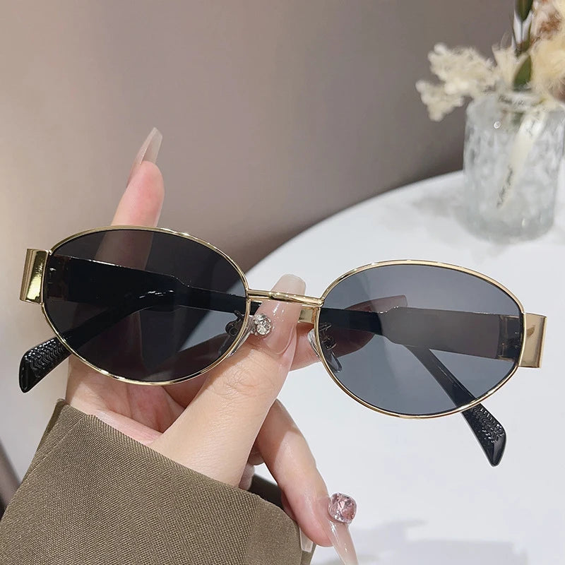 Trendy Vintage Oval Shades