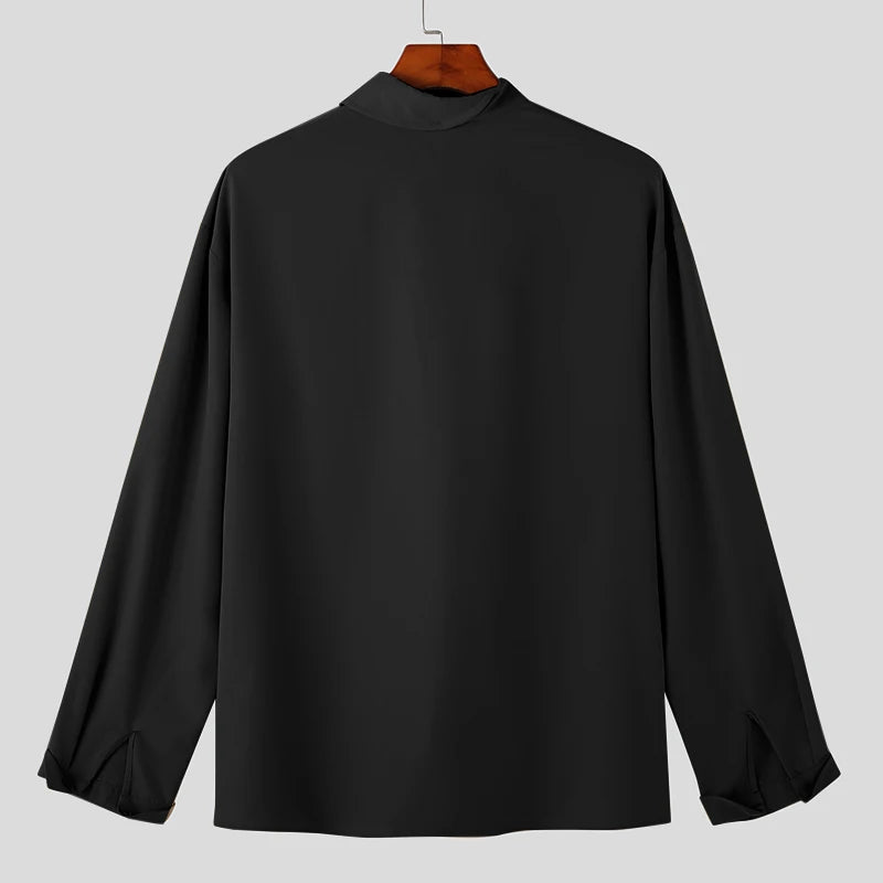 UrbanFlow Stand Collar Shirt