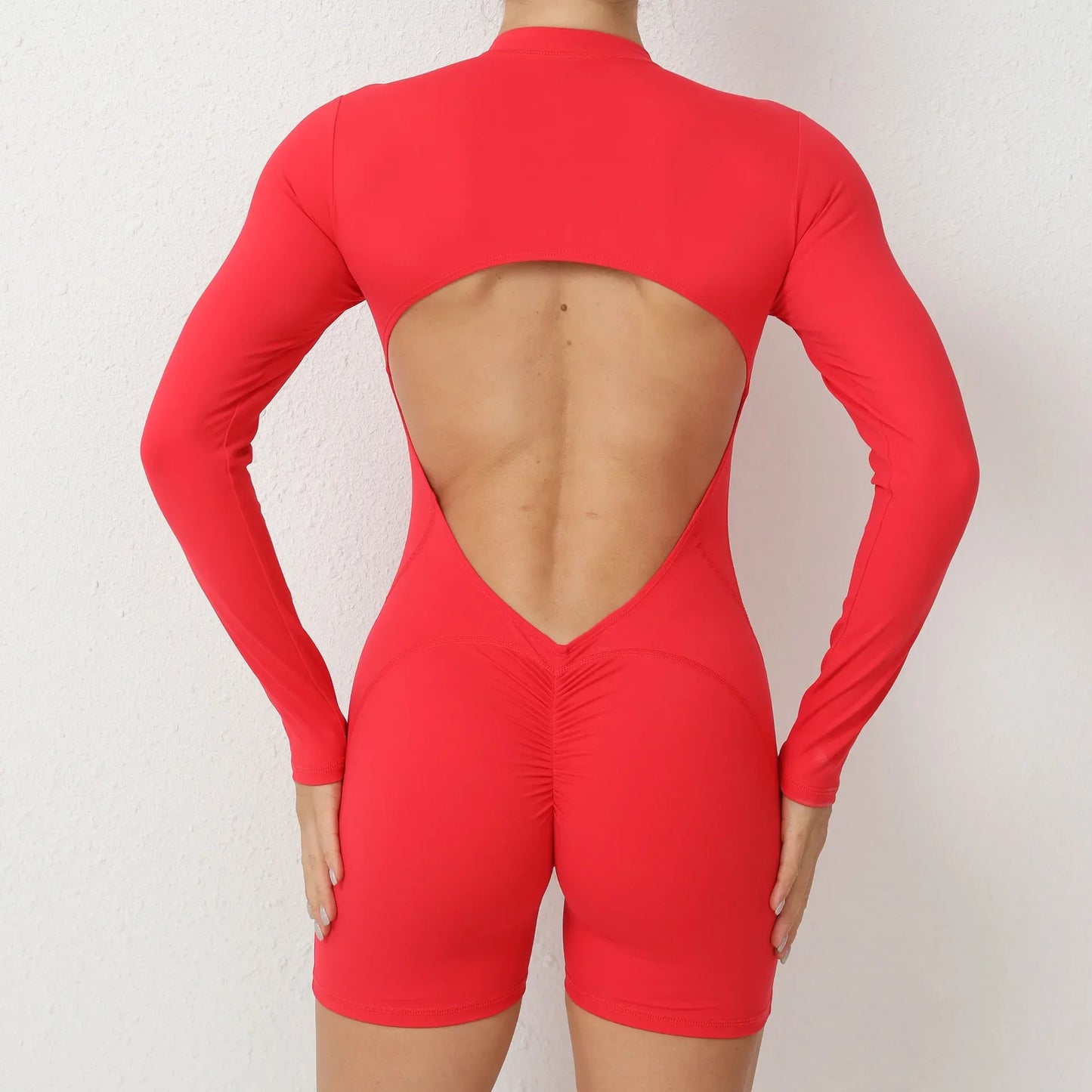 Zipper Sports Jumpsuits