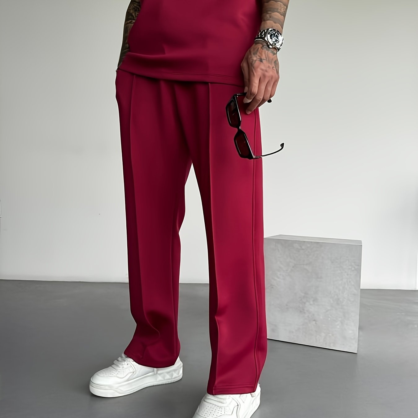 Slim-Fit Stretch Joggers Set