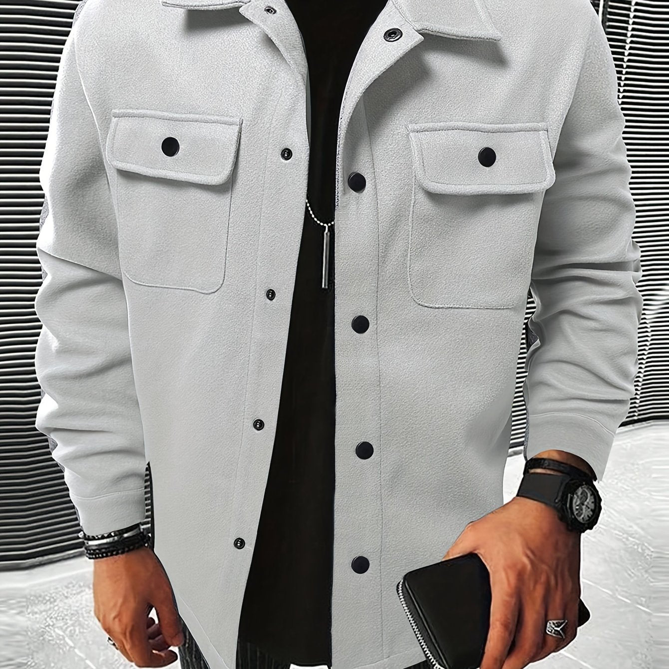 Button-Down Shirt Jacket