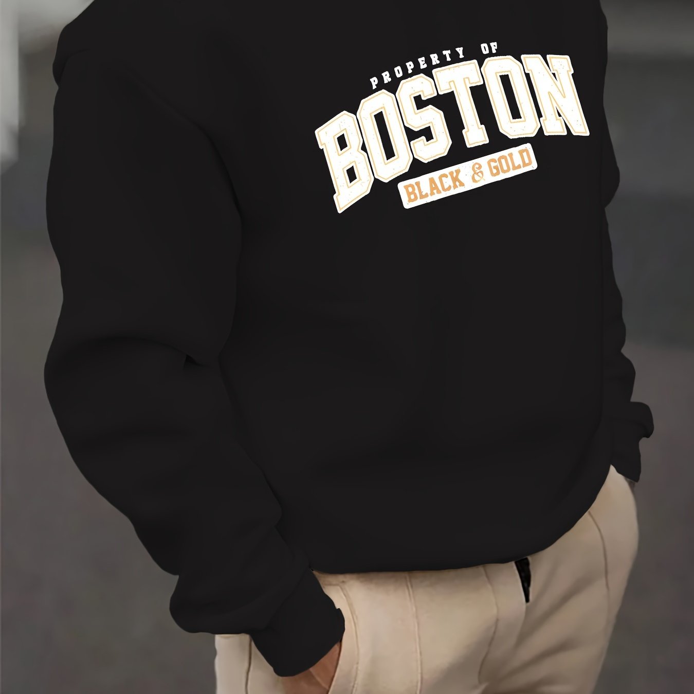 Boston Print Sweatshirt