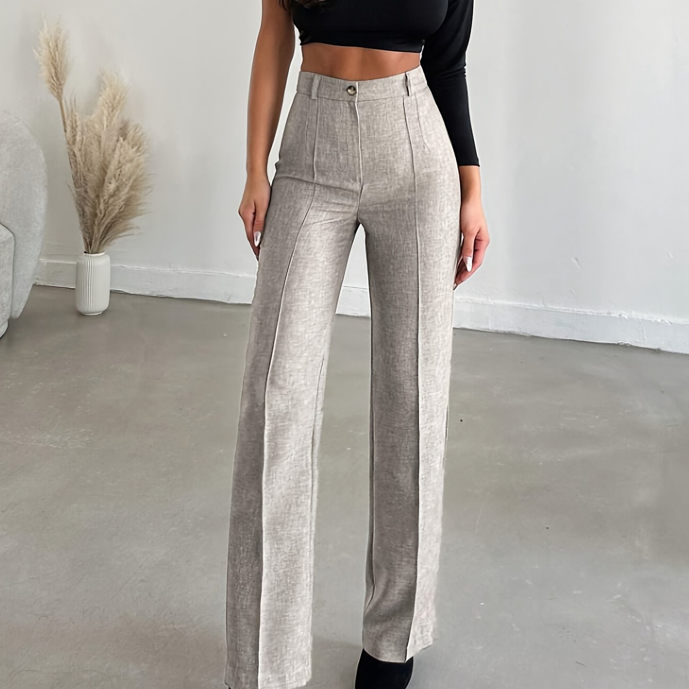 High Waist Wide Leg Pants