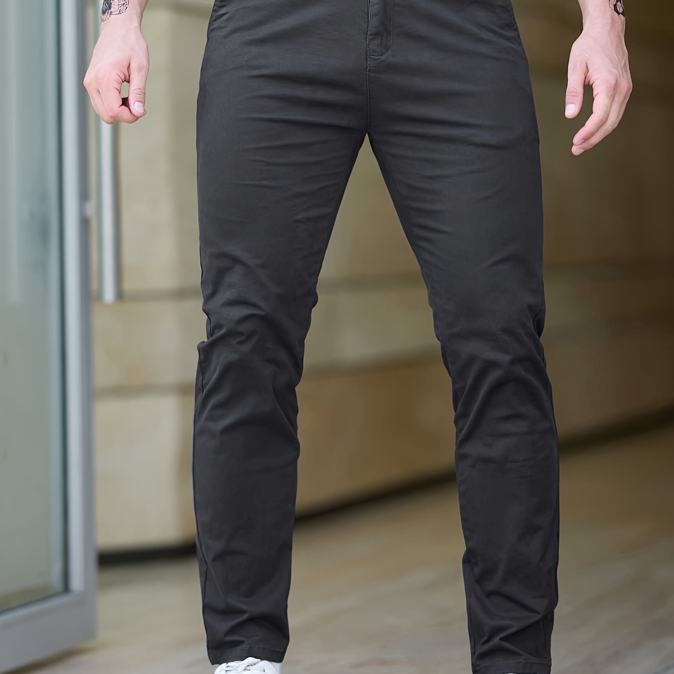 Slim-fit Cotton Pants