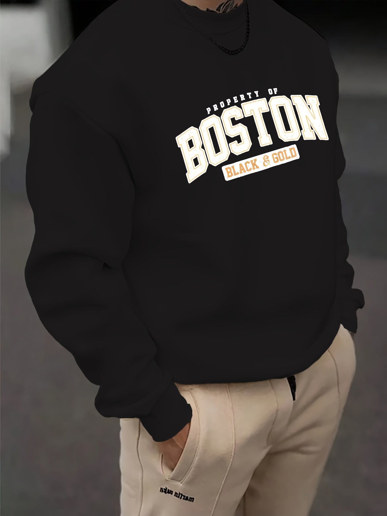 Boston Print Sweatshirt