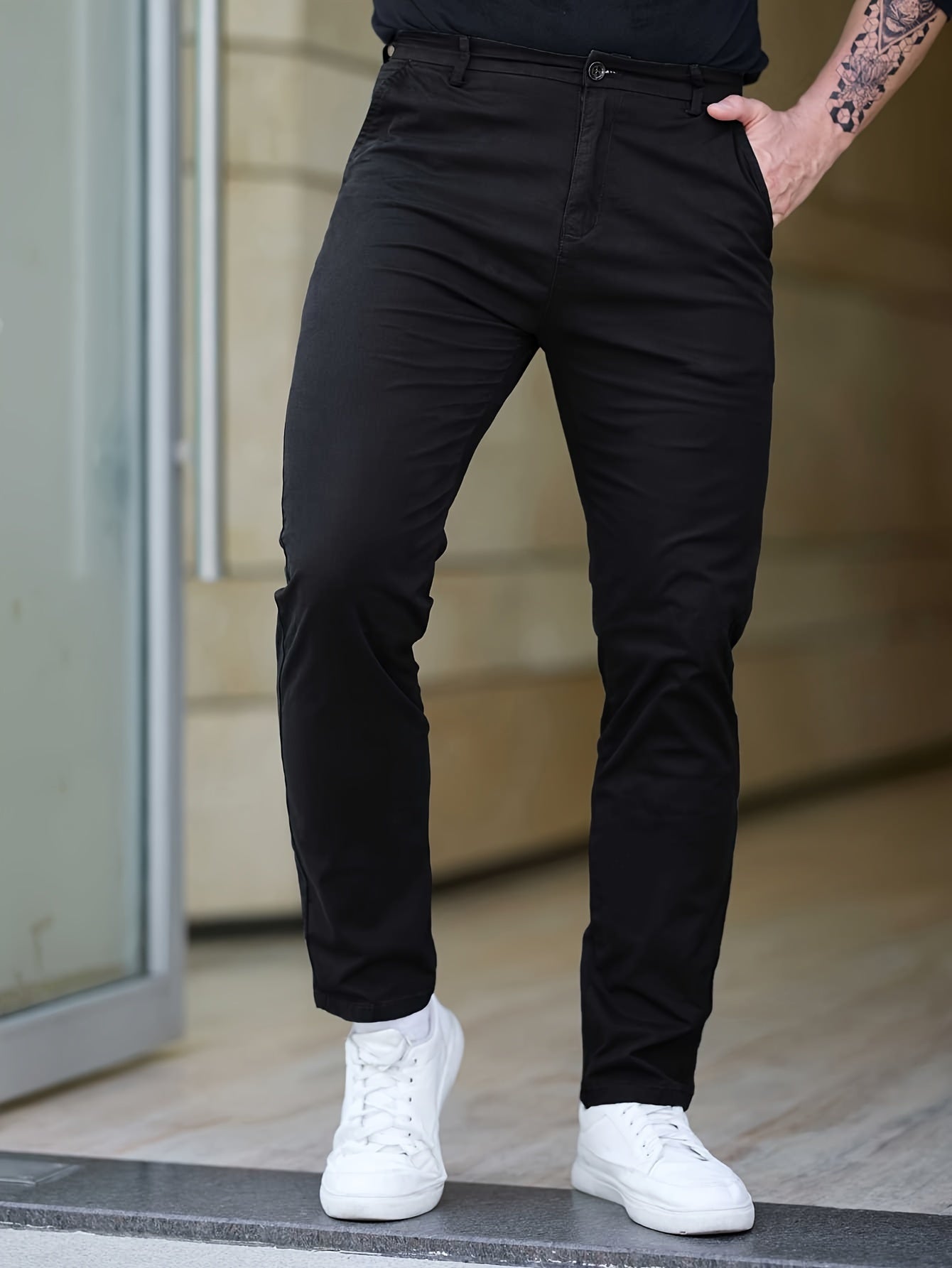 Slim-fit Cotton Pants