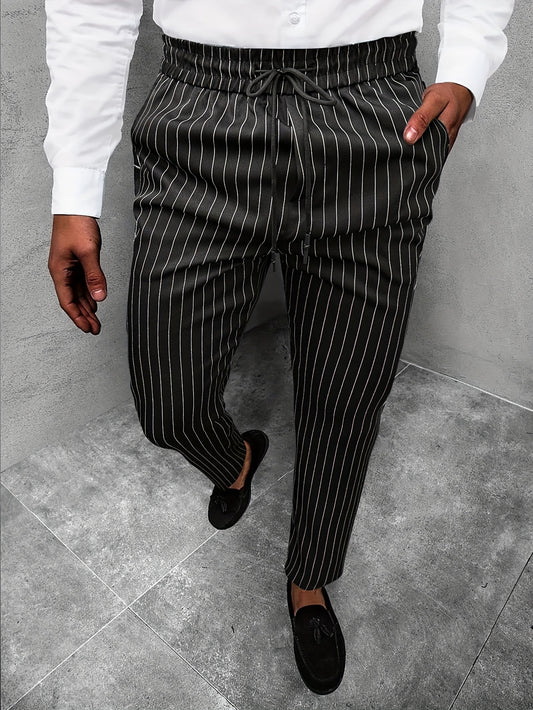 Striped Straight Leg Pants