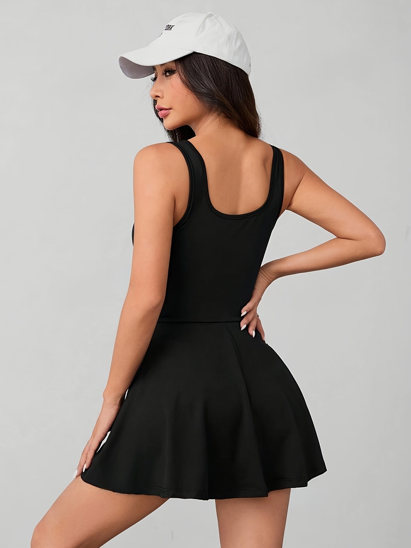 A Line Neck Dress