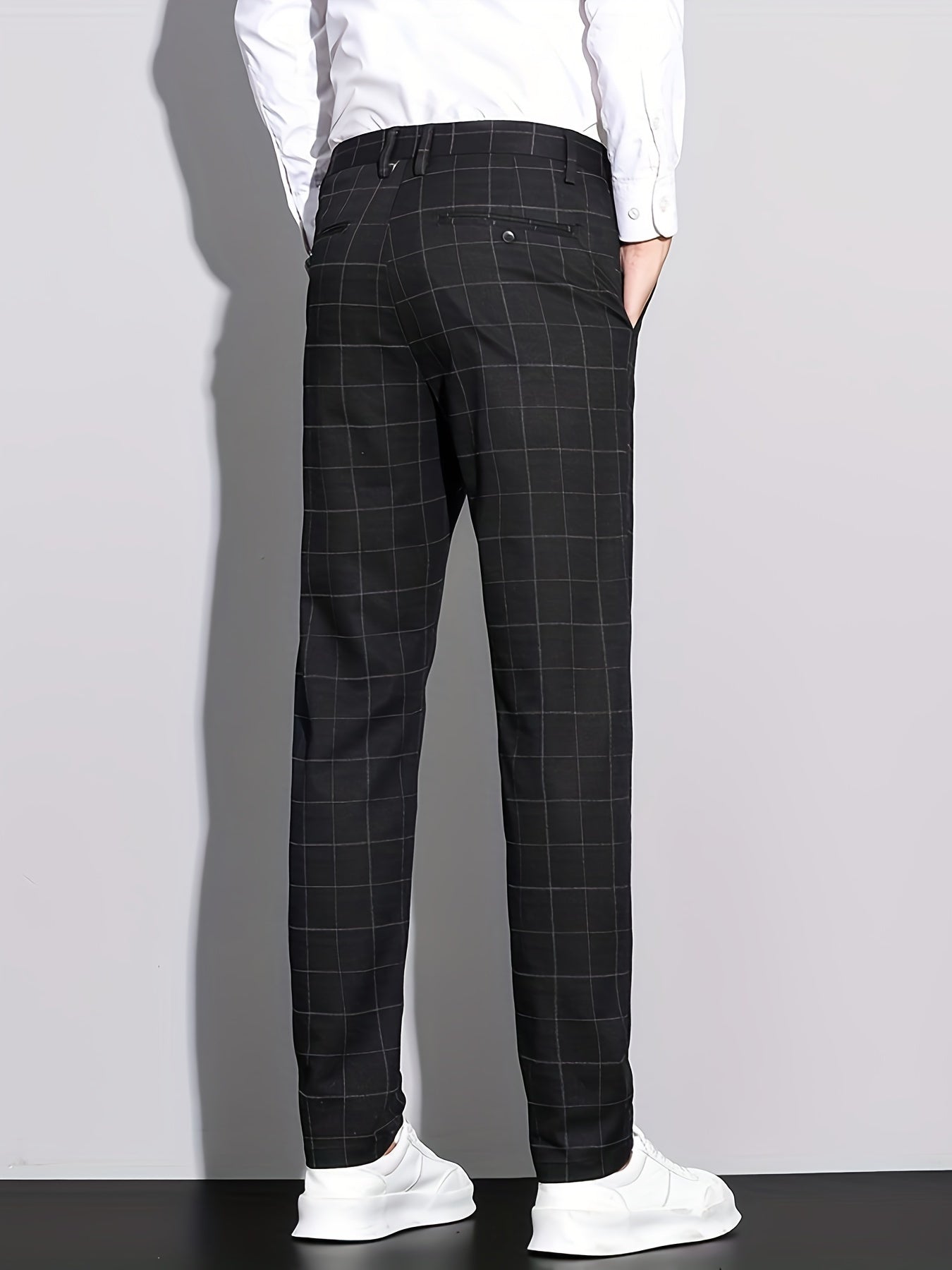 Formal Checkered Slim Fit Pants