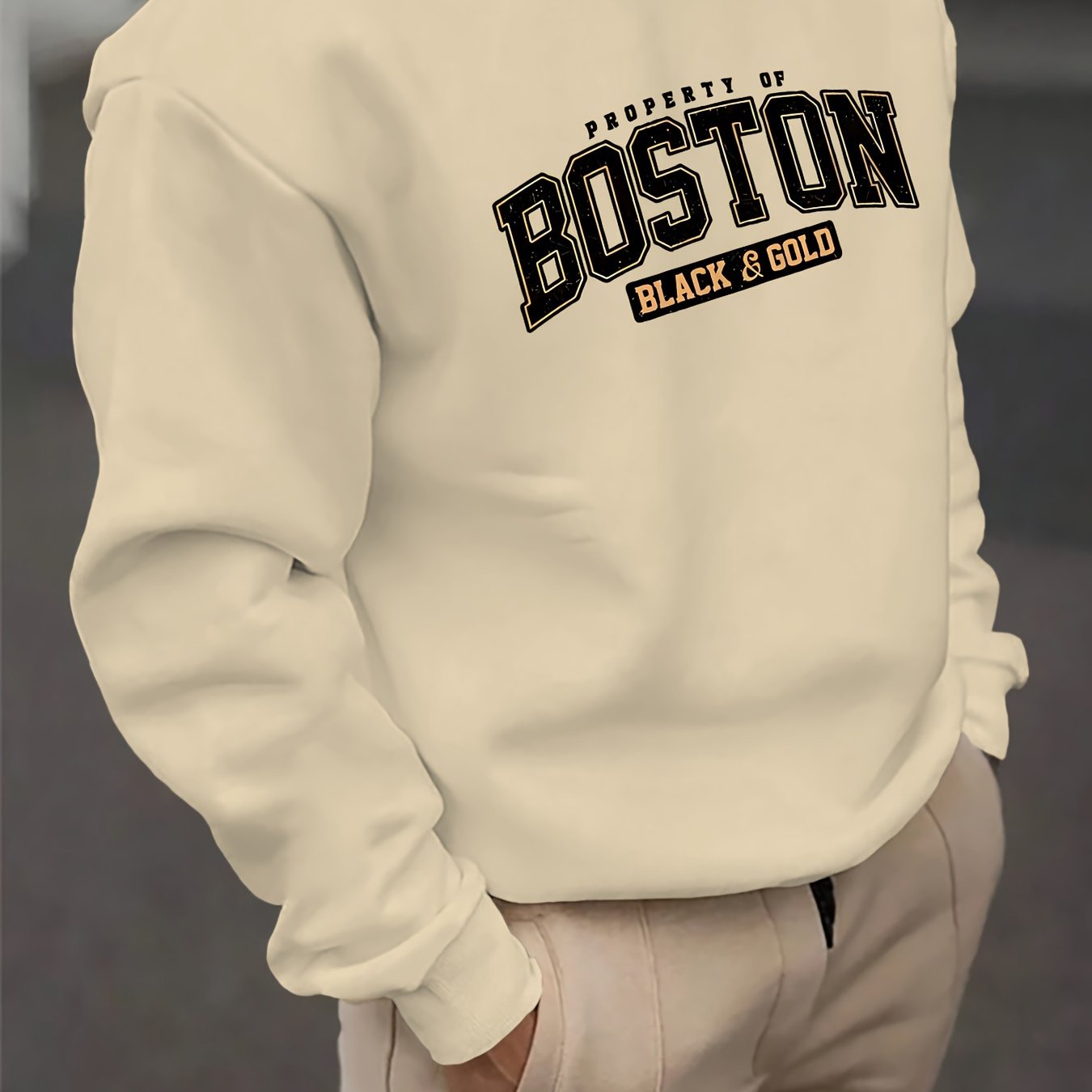 Boston Print Sweatshirt