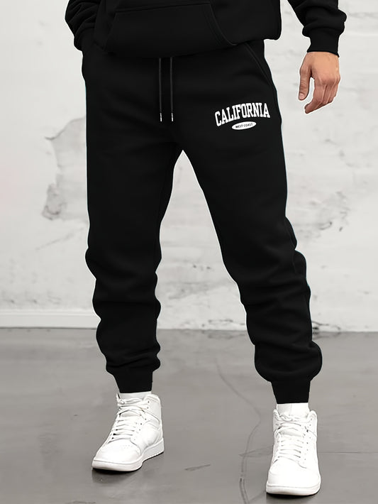 CALIFORNIA Letter Print Sweatpants