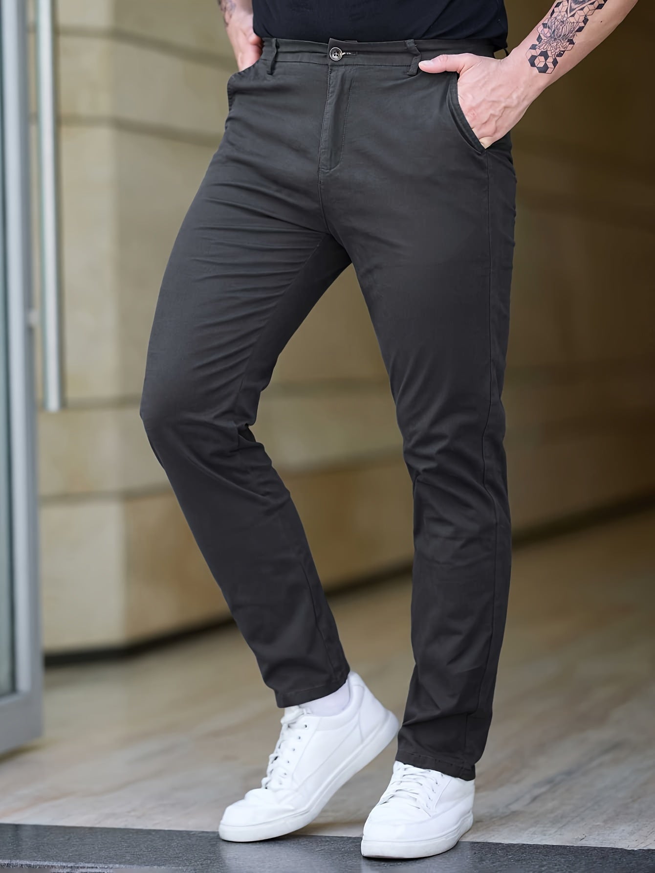 Slim-fit Cotton Pants