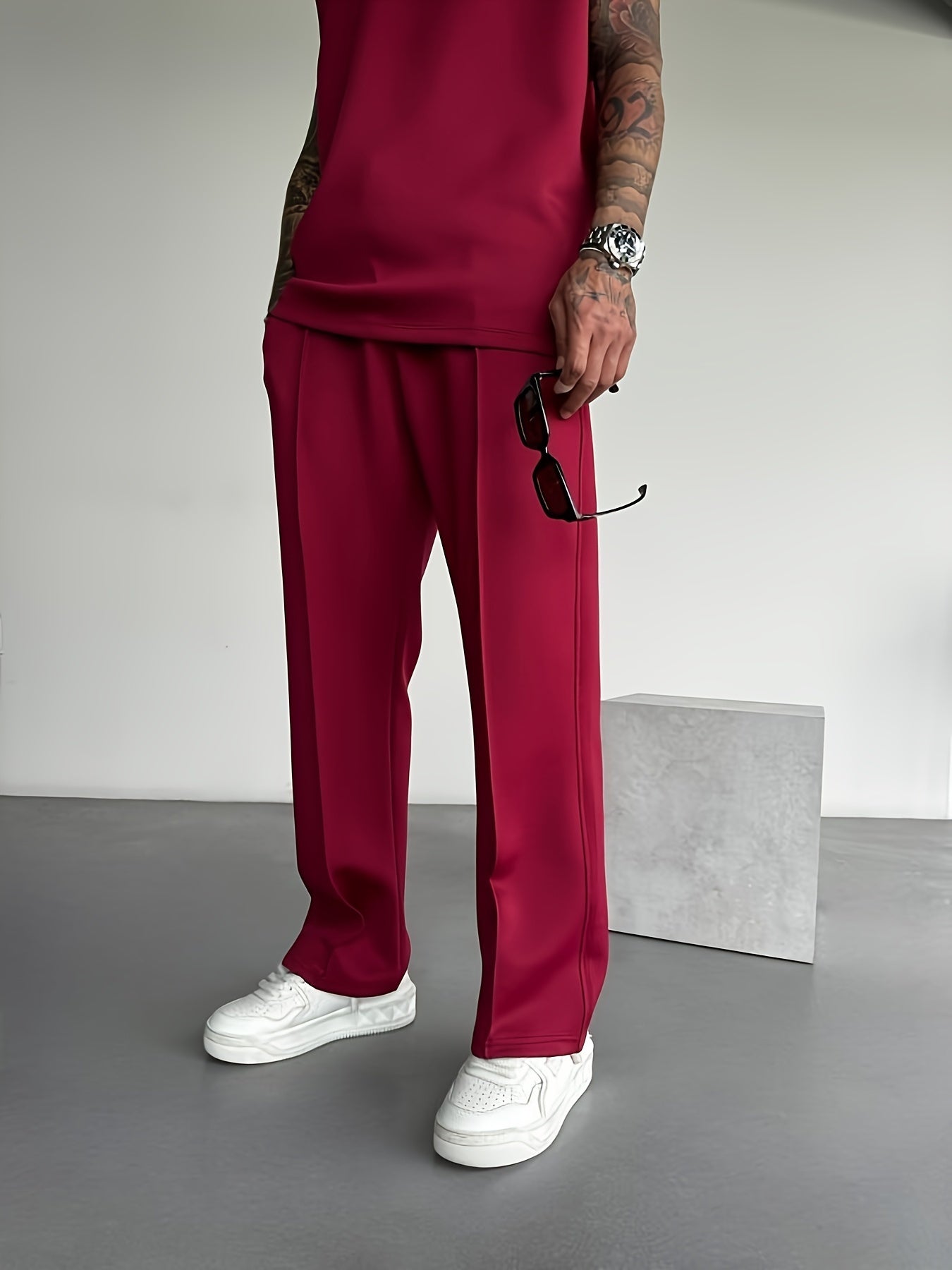 Slim-Fit Stretch Joggers Set