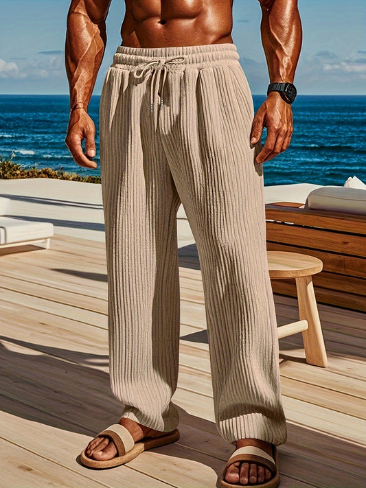 Casual Ribbed Pants